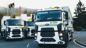 Camiones Ford Trucks de la empresa ASCAN Servicios Urbanos