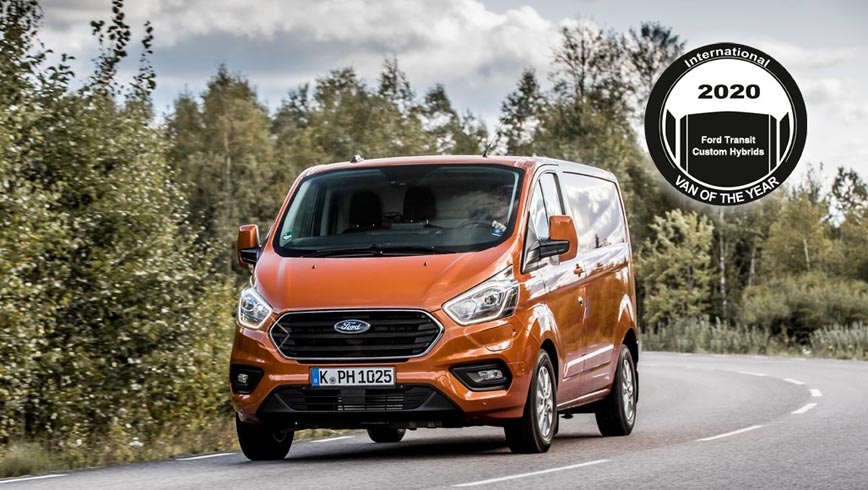 El Van of the Year 2020 es para la gama Transit Custom Hybrid de Ford -  Camión Actualidad-Noticias de camiones y Furgonetas