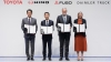 Karin Rådström, CEO de Daimler Truck, Koji Sato, CEO de Toyota, Karl Deppen, CEO designado de la nueva holding y Satoshi Ogiso, CEO de Hino  