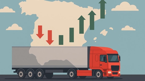 El empleo en transporte de mercancías crece un 5,7% en el primer semestre de 2025