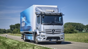 Mercedes-Benz Trucks eActros de la empresa AtienzaTrans Hnos. 