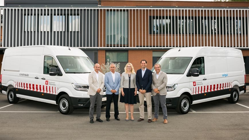 Furgoneta eléctrica Volkswagen e-Crafter adquirida por Sorigué