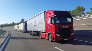 Platooning: camiones circulando en convoy