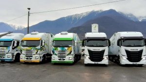Camiones IVeco de gas natural del Grupo Maganetta