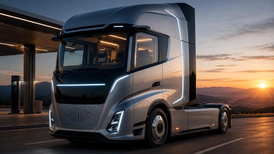 Cabina futurista de camión