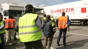 Bloqueo en carreteras camiones en Francia