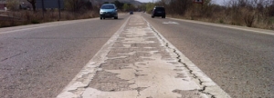 Deterioro de las carreteras españolas
