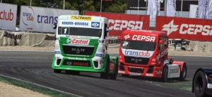 Carrera de camiones en el circuito del Jarama