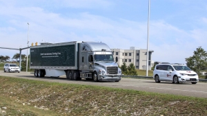 Pruebas de camiones autónomos Daimler en Virginia