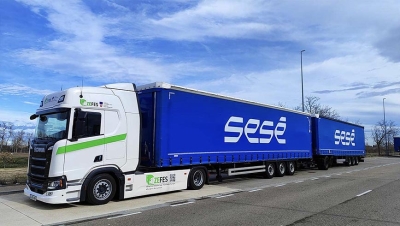 Primer duotráiler eléctrico en España | Sesé y Scania