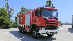 Camión contra incendios de Scania