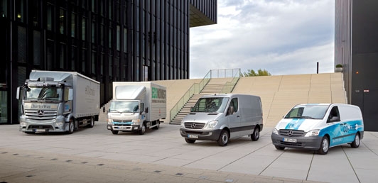 Gama de distribución de Mercedes Benz