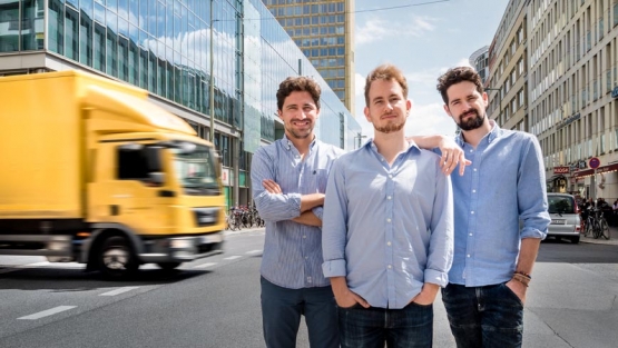 Luis Bardají, Gabor Balogh y Ramón Castro, fundadores de Trucksters