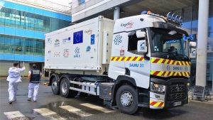 Camión Renault Trucks convertido en hospital móvil