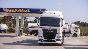 Camión MAN TGX de nueva generación de la empresa de transporte en cisternas Vázquez Portela 