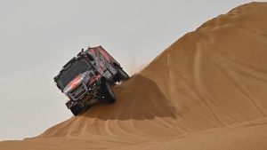 Camión Iveco de Janus Van Kasteren en la etapa 12 del Dakar de camiones 2023