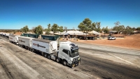 Volvo FH de transporte de explosivos en Australia