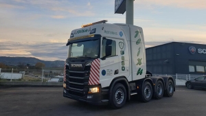 Nuevo camión Scania V8 de Transportes Teixu Menéndez