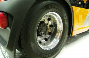 Camión DAF con neumáticos Goodyear