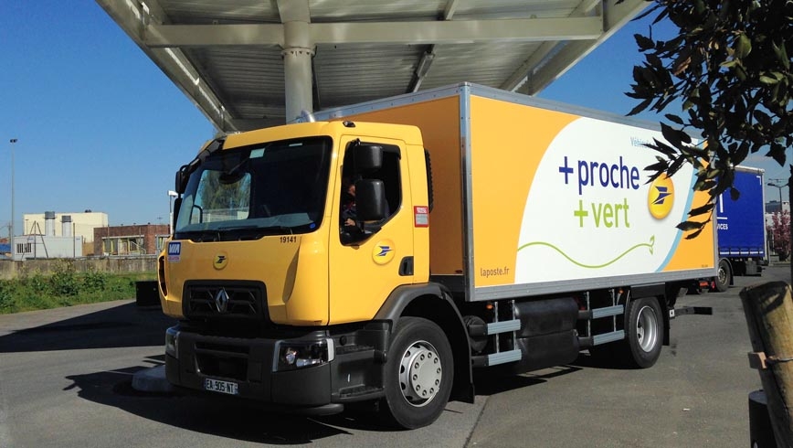 Renault Trucks GNV para La Poste