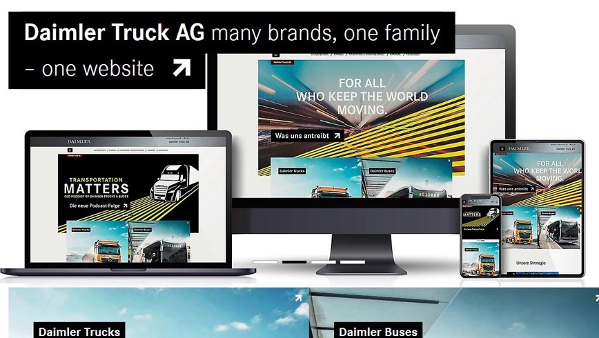 Nueva web Daimler Truck AG