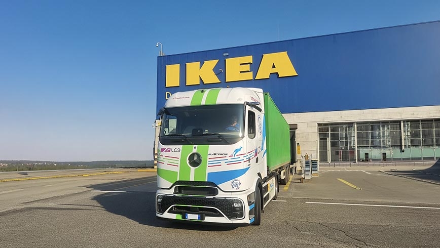 Mercedes eActros600 de IKEA