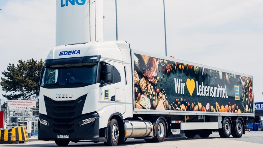 Camiones Iveco S-WAY de gas natural de la empresa EDEKA Minden-Hannover