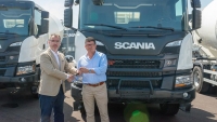 Hormigonera con chasis Scania