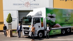 Camión eléctrico MAN eTGM de la empresa Friedrich Wenner
