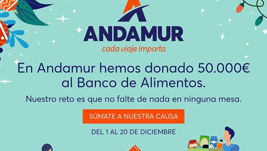 Donación Andamur al Banco de Alimentos