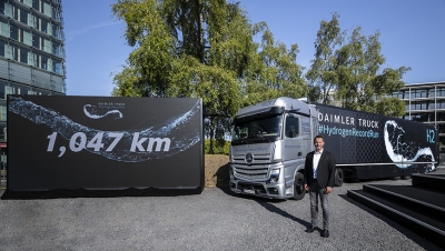 Récord de Daimler Truck con hidrógeno