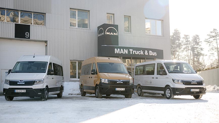 MAN TGE para ayuda humanitaria en Ucrania