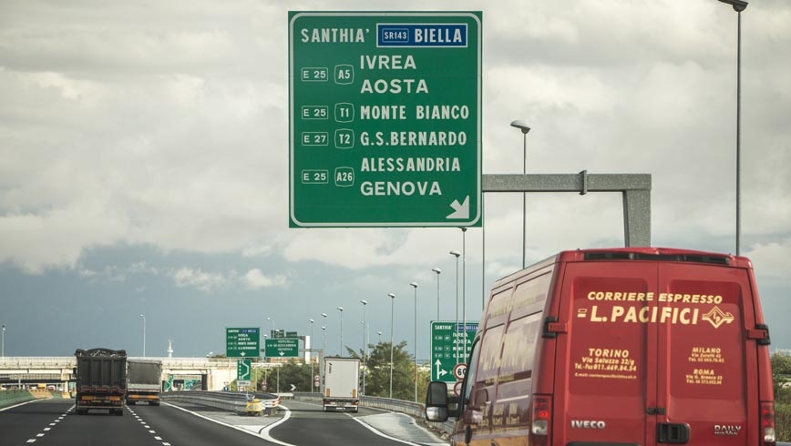 Carretera en Italia