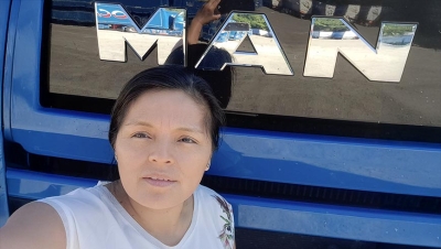 Paula Montes, gestora de transporte, profesional del departamento de tráfico y conductora.